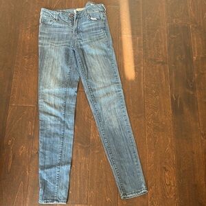 BullHead Denim Co Womens Jeans Size 24 Skinniest Fit Blue Stretch Y2K ST2225